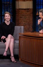 EMMA STONE at Late Night with Seth Meyers 10/20/2025