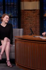 EMMA STONE at Late Night with Seth Meyers 10/20/2025