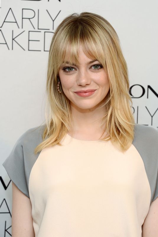 EMMA STONE at Revlon’s New Nearly Naked Makeup Launch 12/05/2012