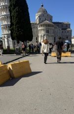 EMMA WATSON Out and About in Pisa, Italy 10/10/2025