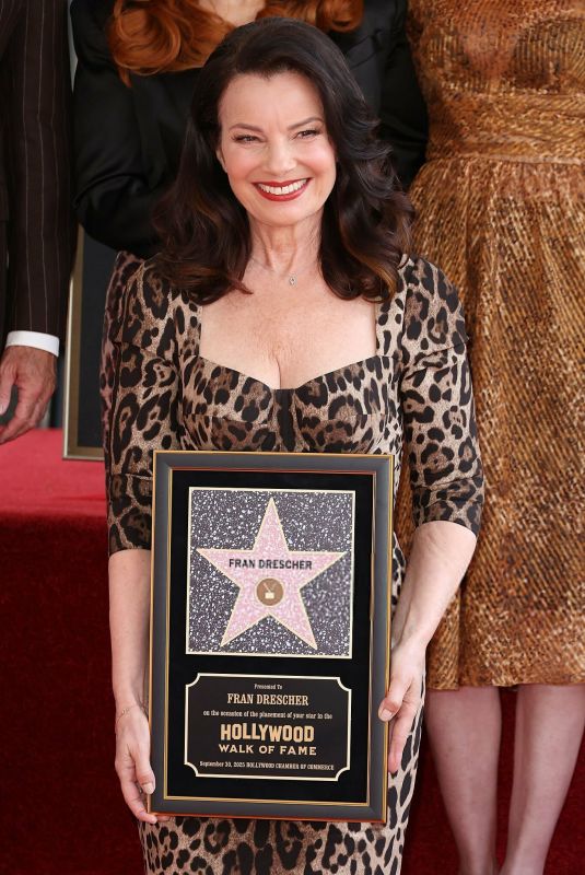 FRAN DRESCHER at Hollywood Walk of Fame Ceremony in Hollywood 09/30/2025