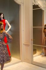 GAIA WEISS at Francis Huster Book Signing at Dior Boutique in Paris 11/19/2012