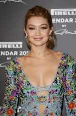 GIGI HADID at 2015 Pirelli Calendar Red Carpet in Milan 11/18/2014