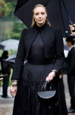GWENDOLINE CHRISTIE Arrives at Alaia Show at Paris Fashion Week 10/04/2025