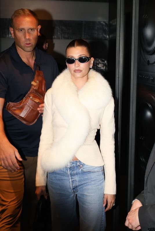 HAILEY BIEBER Leaves Costes Party at Fashion Week in Paris 09/30/2025