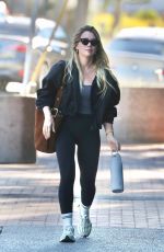 HILARY DUFF Leaves Bunda Gym After a Workout in Los Angeles 10/29/2025