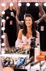 IRINA SHAYK in the Backstage at Victoria