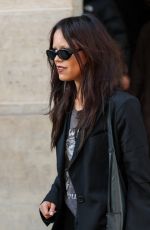 JENNA ORTEGA Out and About at Paris Fashion Week 09/30/2025