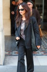 JENNA ORTEGA Out and About at Paris Fashion Week 09/30/2025