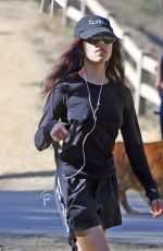 JENNA ORTEGA Out Hiking with Her Dog at Runyon Canyon in Los Angeles 10/12/2025