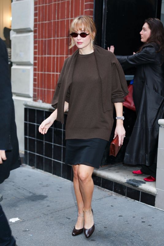 JENNIFER LAWRENCE at a Ribbon Cutting Ceremony for Longines Boutique in SoHo in New York City 10/29/2025