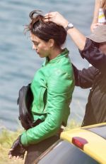 JESSICA ALBA on the Set of The Mark at Gold Coast in Australia 10/13/2025