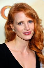 JESSICA CHASTAIN at HFPA Salute To Young Hollywood Party in Los Angeles 12/17/2008