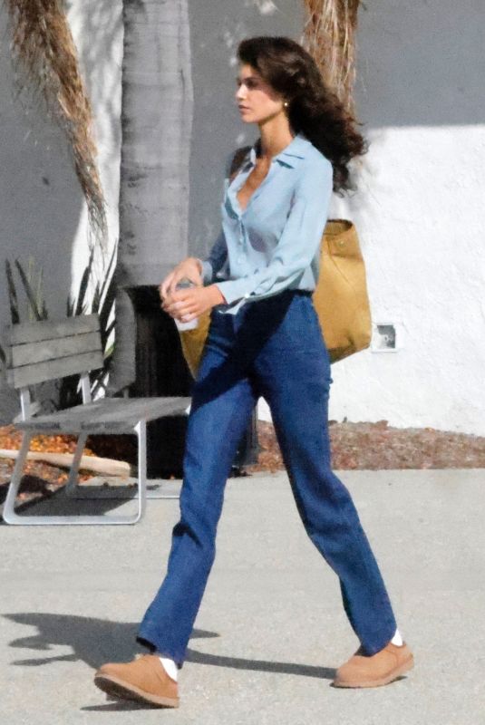 KAIA GERBER on the Set of The Shards in Los Angeles 10/24/2025