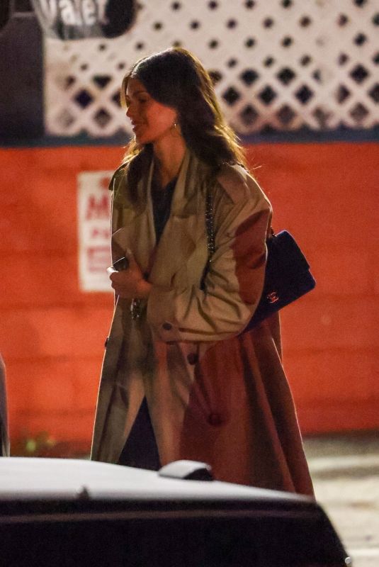 KAIA GERBER Out for Dinner with Friends at Pace Restaurant in Los Angeles 10/28/2025