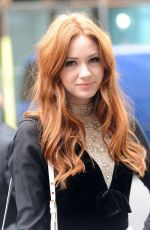 KAREN GILLAN Visits Radio One in London 11/21/2011