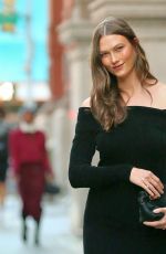 KARLIE KLOSS in a Black Evening Dress Out and About in New York City 10/27/2025