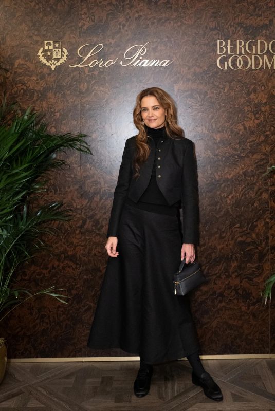 KATIE HOLMES at Loro Piana X Bergdorf Goodman Dinner in New York City 10/20/2025