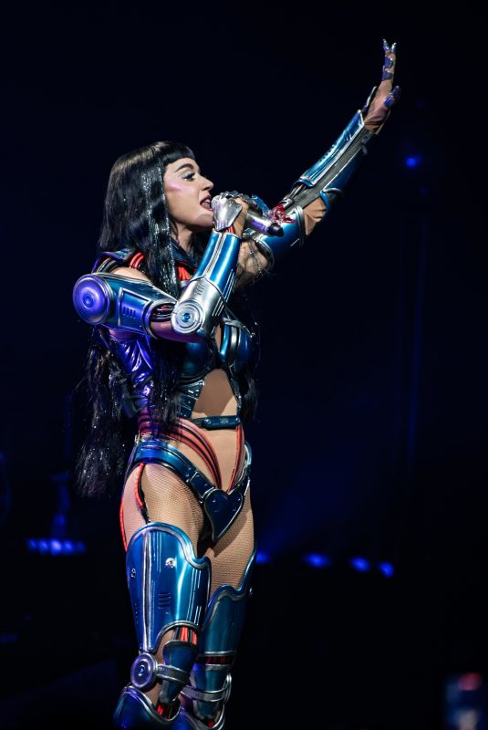 KATY PERRY Performs at The Lifetimes Tour at O2 Arena in London 10/13/2025