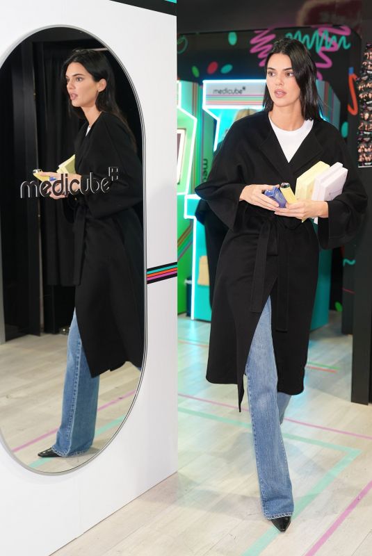 KENDALL JENNER at Medicube Pop Up in New York City 10/27/2025