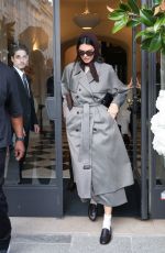KENDALL JENNER Leaves Schiaparelli Store at Paris Fashion Week in Paris 10/01/2025