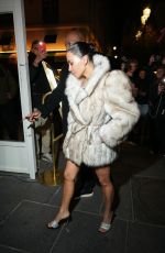 KIM KARDASHIAN Arrives at Leonardo DiCaprio