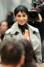 KIM KARDASHIAN Arrives at Maison Margiela Show at Paris Fashion Week 10/04/2025