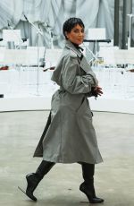 KIM KARDASHIAN Arrives at Maison Margiela Show at Paris Fashion Week 10/04/2025