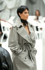KIM KARDASHIAN Arrives at Maison Margiela Show at Paris Fashion Week 10/04/2025