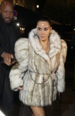 KIM KARDASHIAN Arrives at Siena Restaurant in Paris 10/04/2025