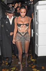 KIM KARDASHIAN Leaves Her Birthday Bash in London 10/23/2025