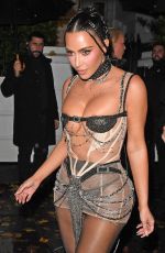 KIM KARDASHIAN Leaves Her Birthday Bash in London 10/23/2025