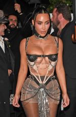 KIM KARDASHIAN Leaves Her Birthday Bash in London 10/23/2025