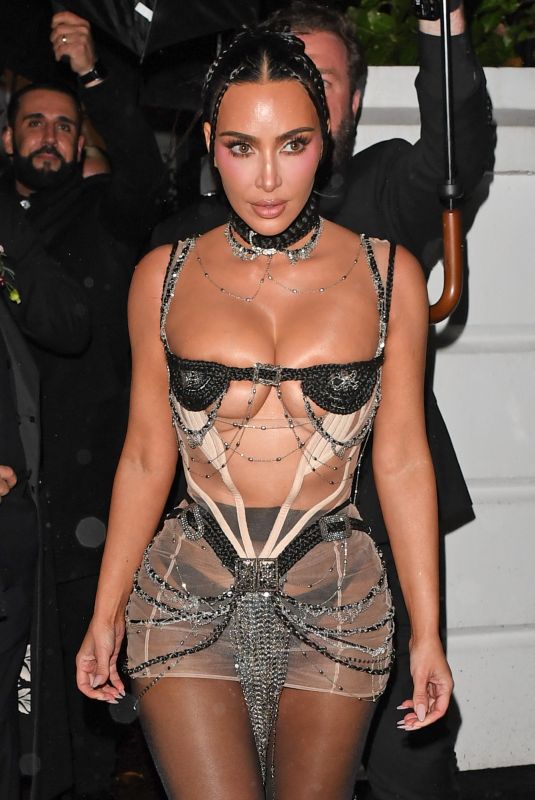 KIM KARDASHIAN Leaves Her Birthday Bash in London 10/23/2025