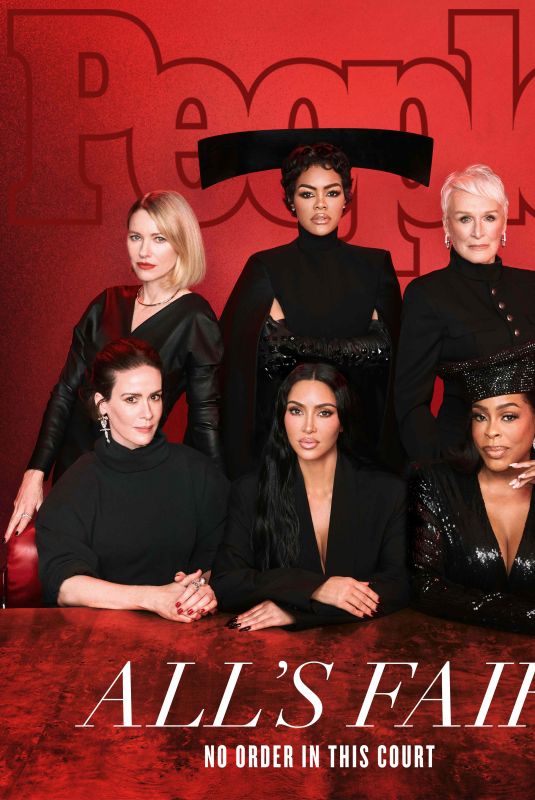 KIM KARDASHIAN, NAOMI WATTS, SARAH PAULSON, GLENN CLOSE, NIECY NASH-BETTS and TEYANA TAYLOR for People Magazine, November 2025