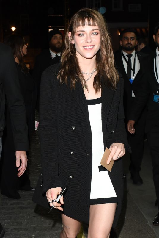 KRISTEN STEWART Leaves Curzon Mayfair Theater in London 10/16/2025