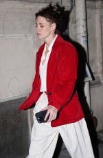 KRISTEN STEWART Out and About in Paris 10/15/2025