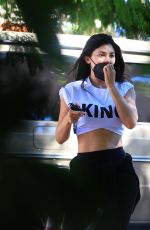 KYLIE JENNER Leaves Her New Kylie Cosmetics Pop-up Store in Los Angeles 10/18/2025