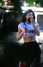 KYLIE JENNER Leaves Her New Kylie Cosmetics Pop-up Store in Los Angeles 10/18/2025
