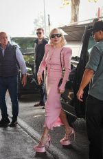LADY GAGA Arrives at Milan Airport After Filming The Devil Wears Prada 2 in Milan 10/11/2025