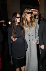 LENI and HEIDI KLUM Arrives at a Paris Fashion Week Afterparty at Hotel Costes in Paris 10/03/2025