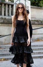 LENI KLUM Arrives at Elie Saab Fashion Show at Paris Fashion Week 10/04/2025