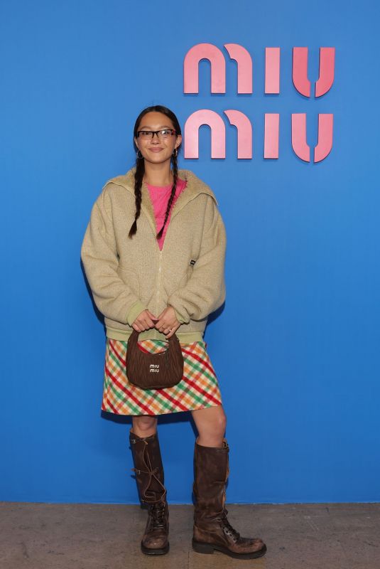 LILY CHEE at Miu Miu Show at Paris Fashion Week 10/06/2025