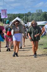 LILY JAMES Out at Glastonbury Festival in England 06/27/2025