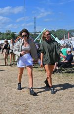 LILY JAMES Out at Glastonbury Festival in England 06/27/2025
