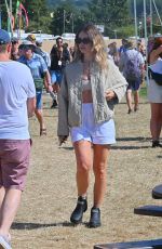 LILY JAMES Out at Glastonbury Festival in England 06/27/2025