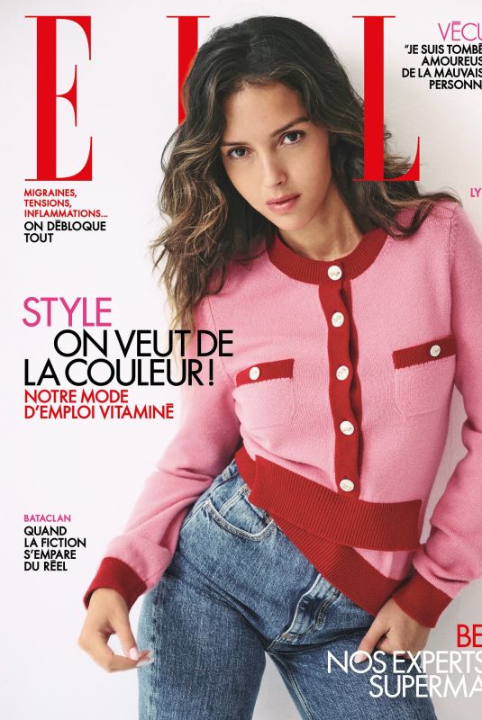 LYNA KHOUDRI on the Cover of Elle France, November 2025