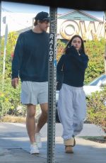 MADISON BEER and Justin Herbert Out for Lunch at All Time in Los Feliz 10/27/2025