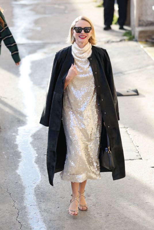NAOMI WATTS Arrives at Jimmy Kimmel Live! 10/14/2025