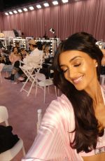 NEELAM GILL in the Backstage at Victoria’s Secret Fashion Show 2025 in New York City 10/15/2025
